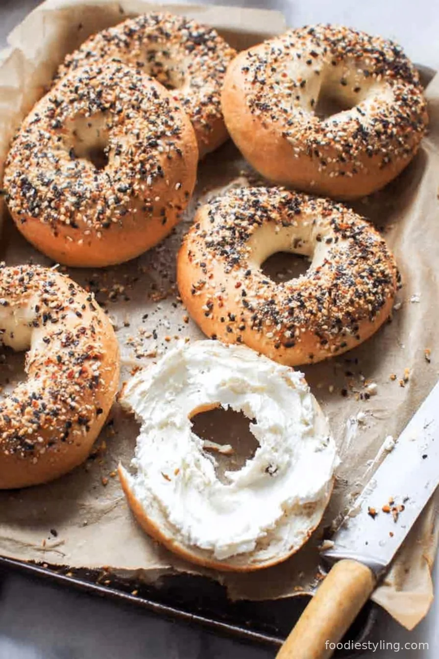 2 Ingredient Greek Yogurt Bagels cooking process