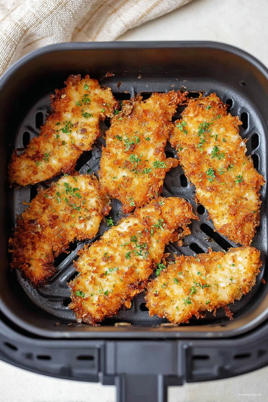 Air Fryer Chicken Tenders cooking process