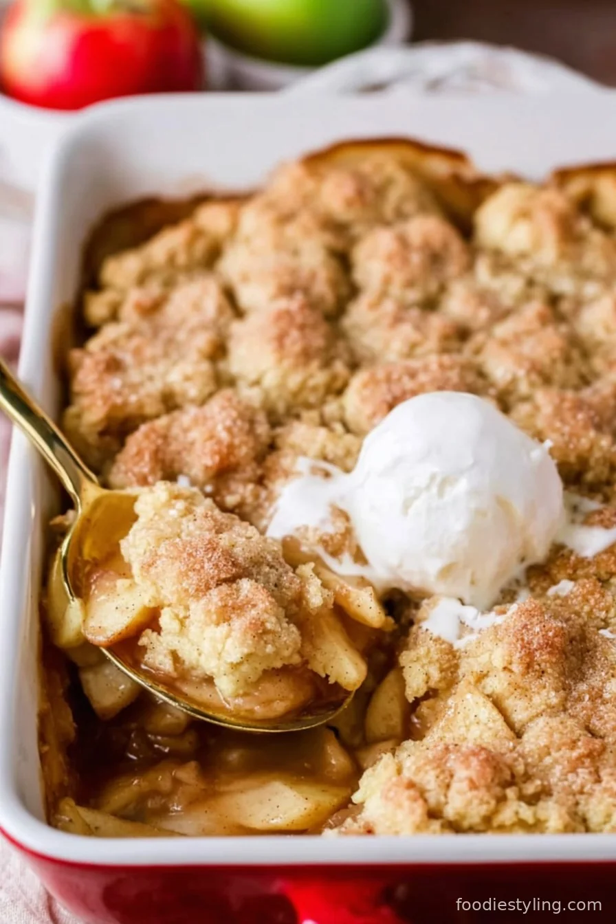 Apple Cobbler Recipe cooking process