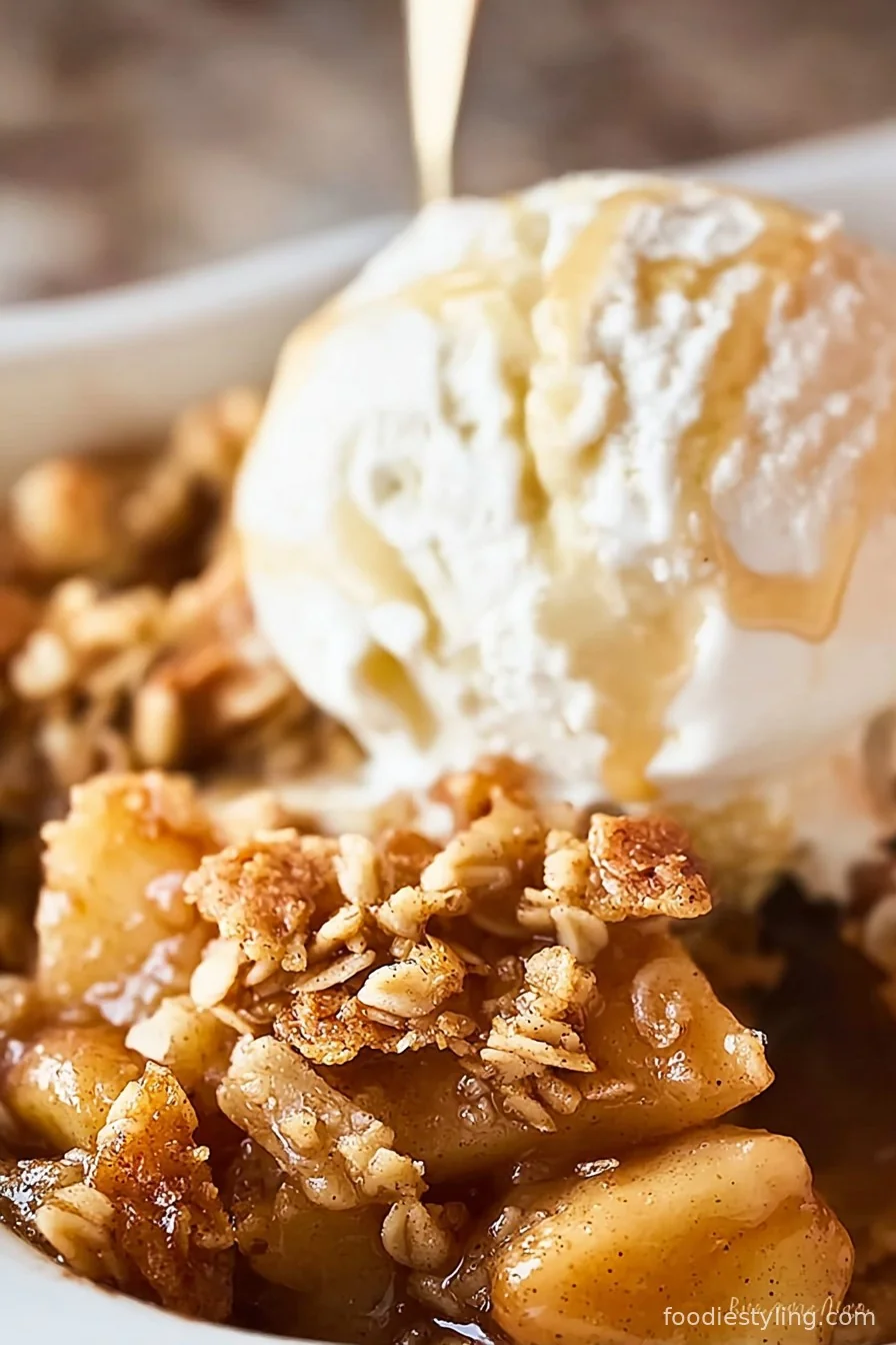 apple crisp cooking process