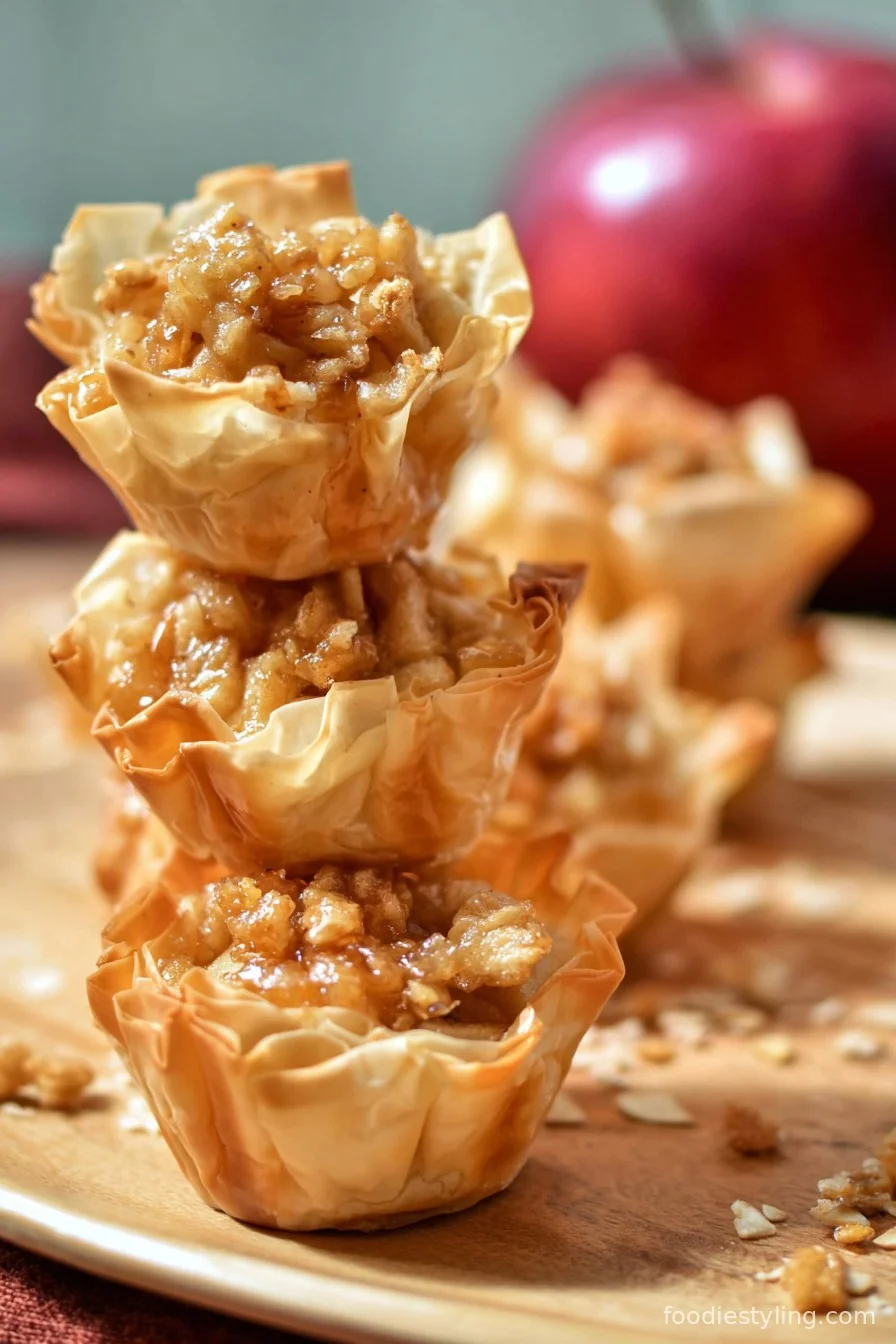 Apple Phyllo Cups cooking process