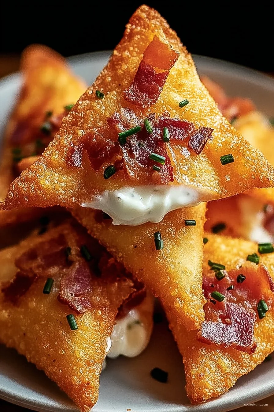 Bacon & Cream Cheese Stuffed Doritos cooking process