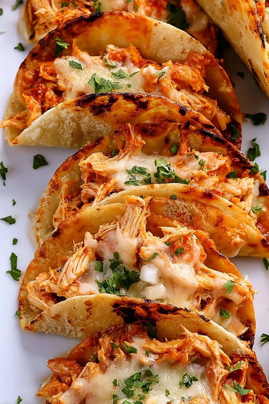 Baked Chicken Tacos cooking process