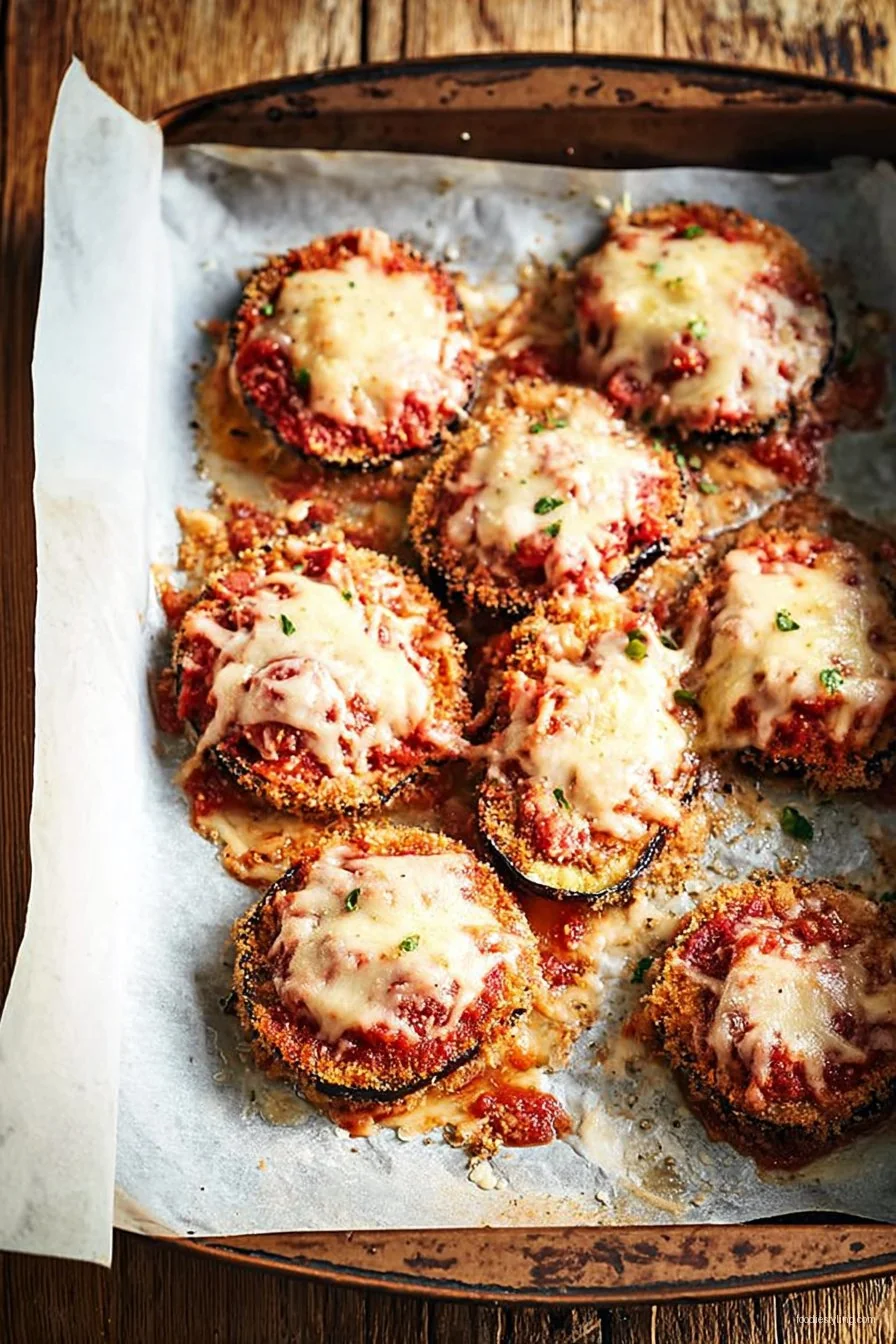 Baked Eggplant Parmesan cooking process