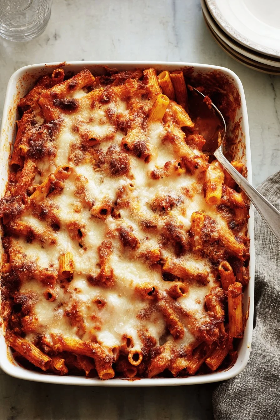 Baked Ziti cooking process
