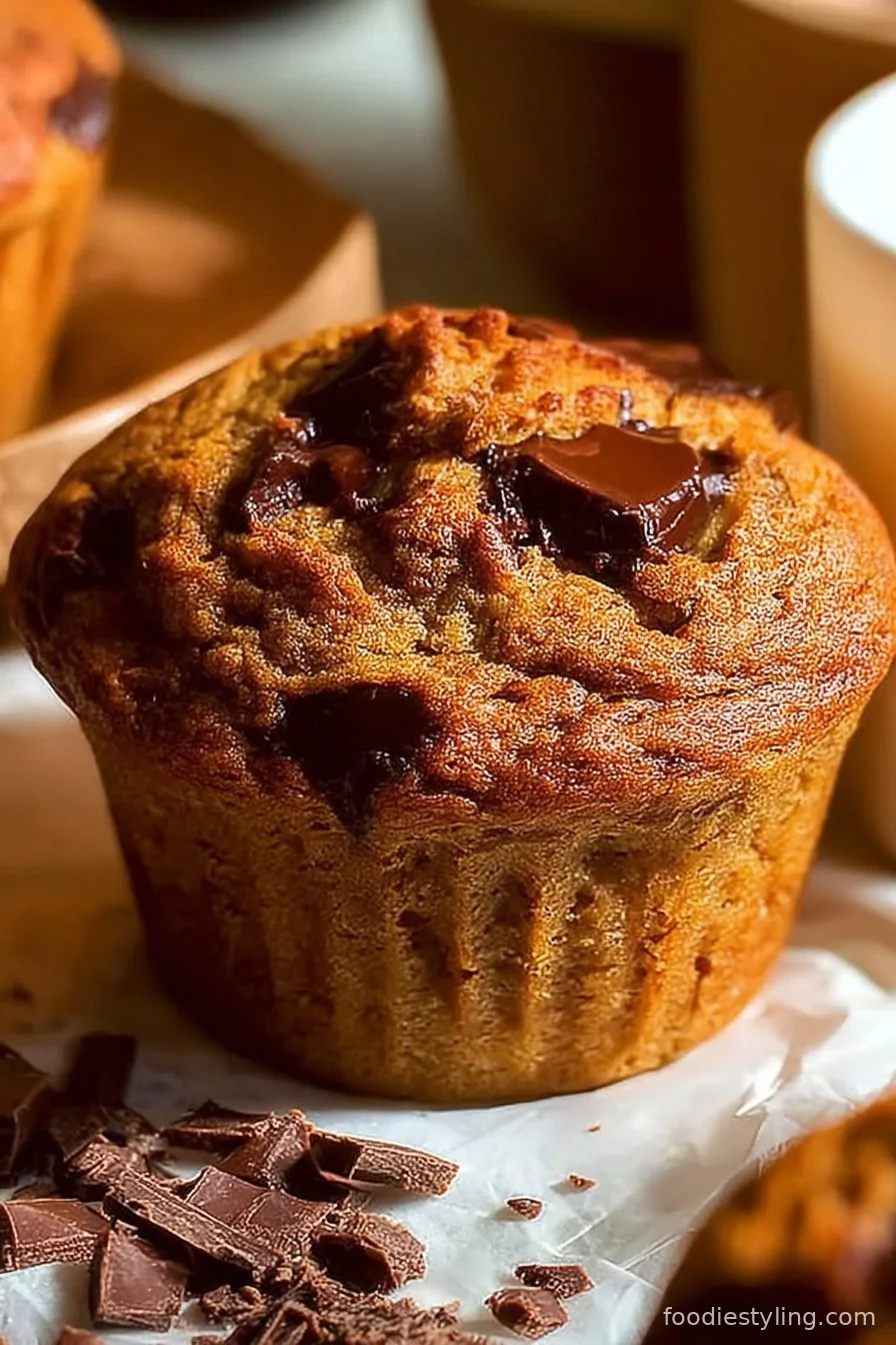 Banana Chocolate Chunk Muffins (Gluten Free) cooking process