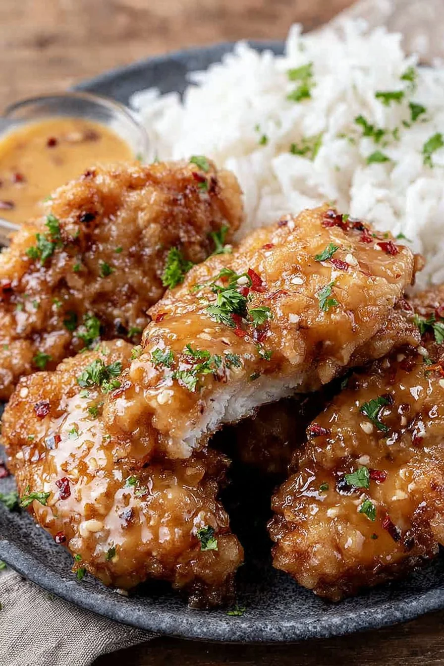 Bang Bang Chicken cooking process