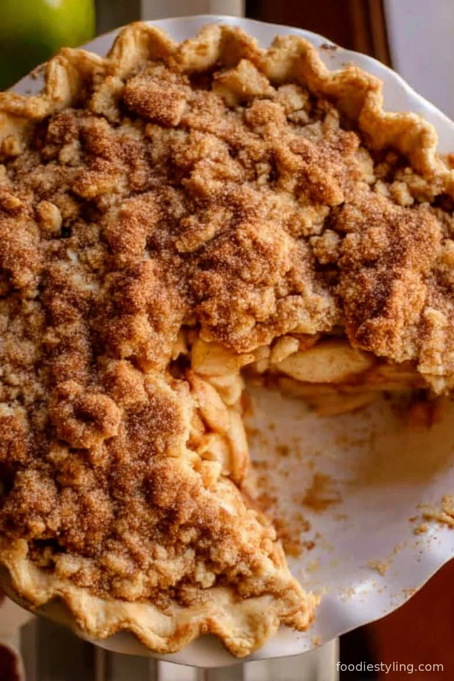Classic Dutch Apple Pie with Crumb Topping