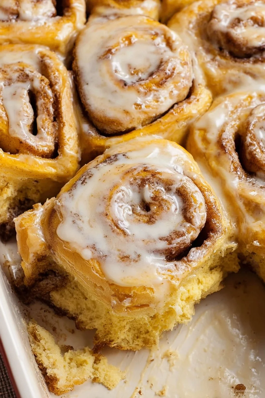 BEST Homemade Cinnamon Rolls cooking process