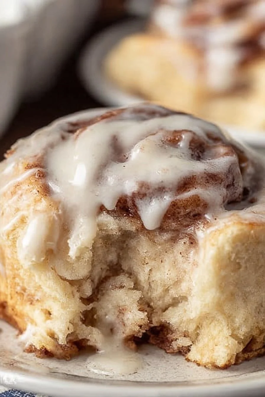 Bisquick Cinnamon Rolls cooking process
