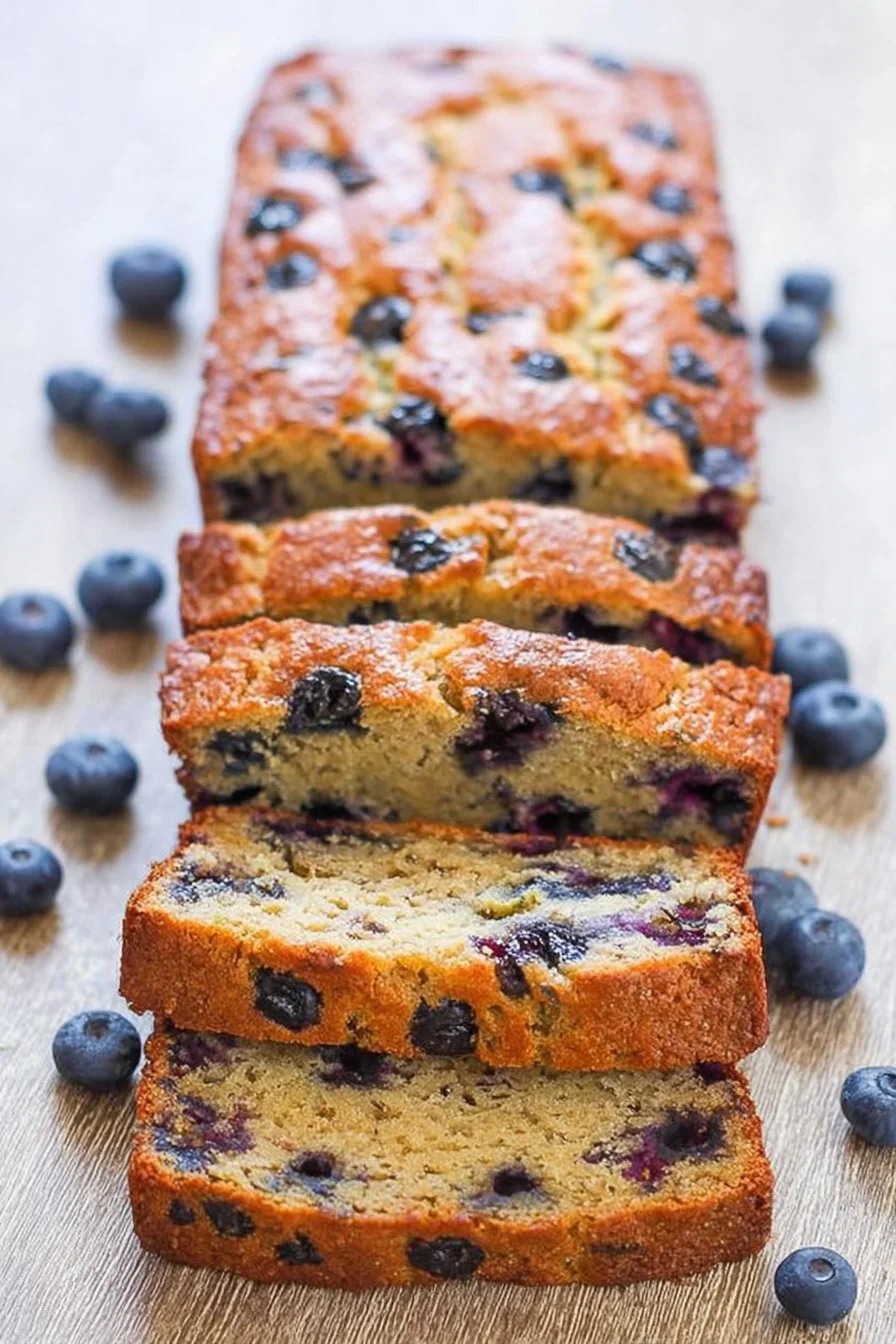 Blueberry Zucchini Bread cooking process