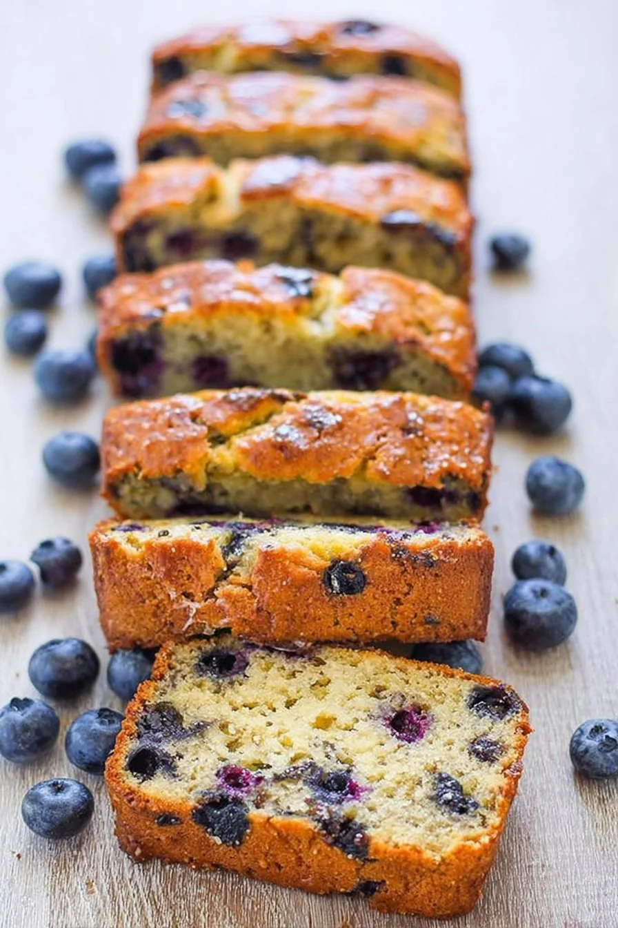 Blueberry Zucchini Bread cooking process
