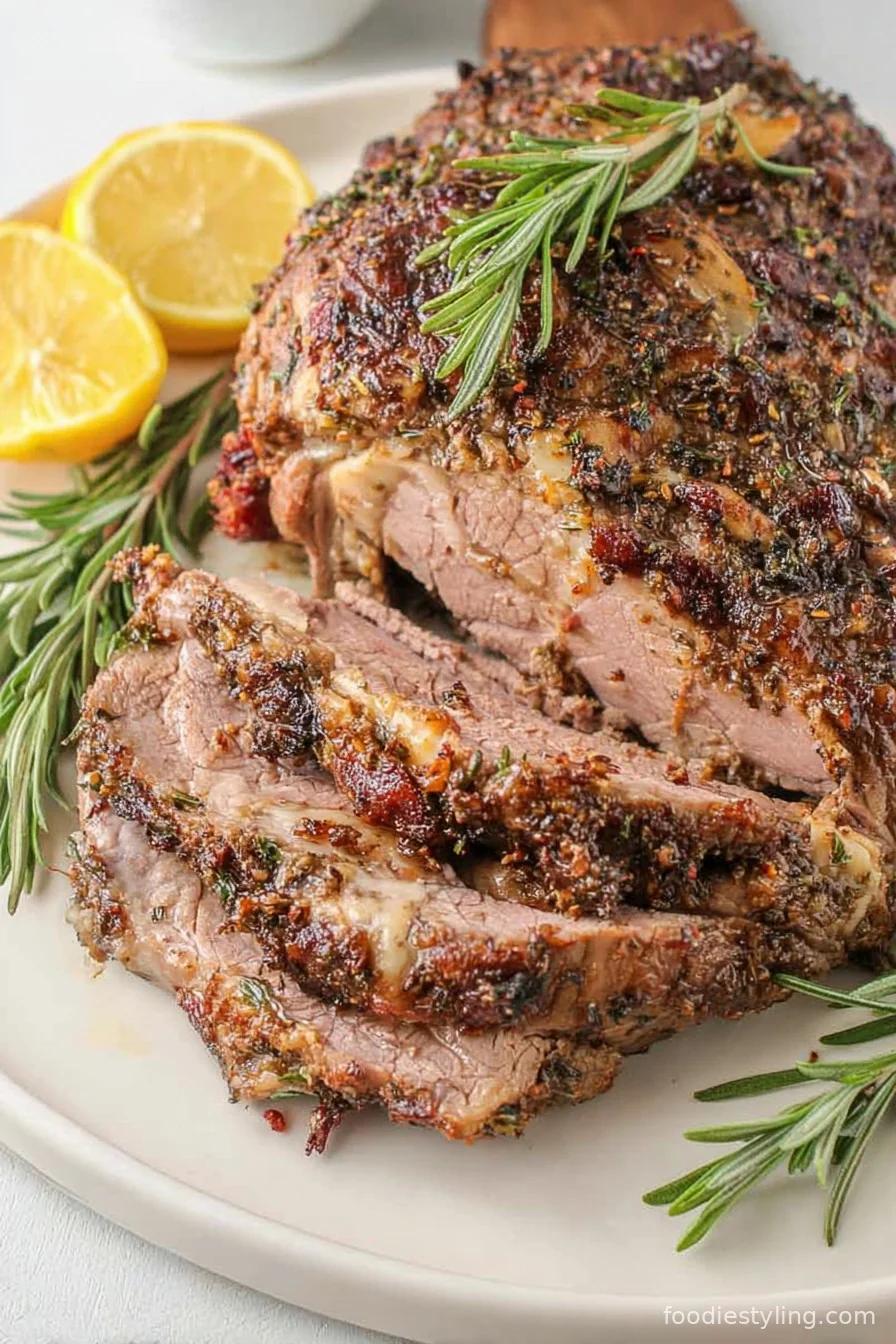 Boneless Leg Of Lamb cooking process