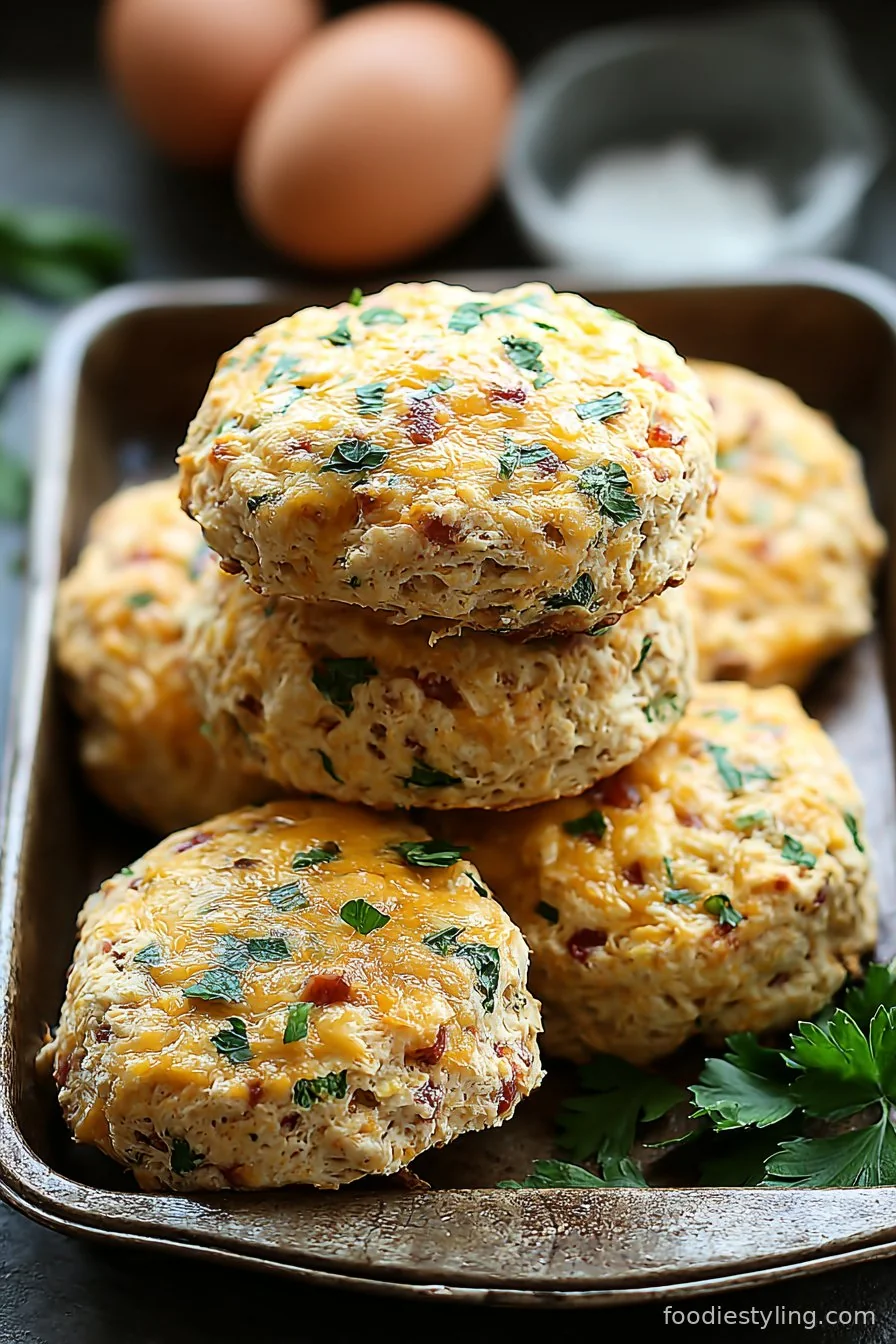 Breakfast Protein Biscuits cooking process