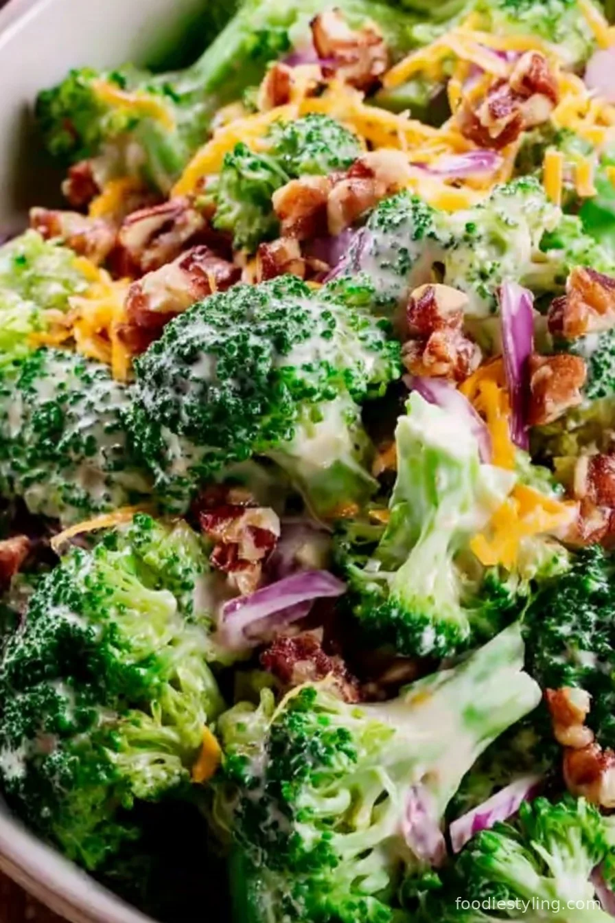 Broccoli Salad cooking process