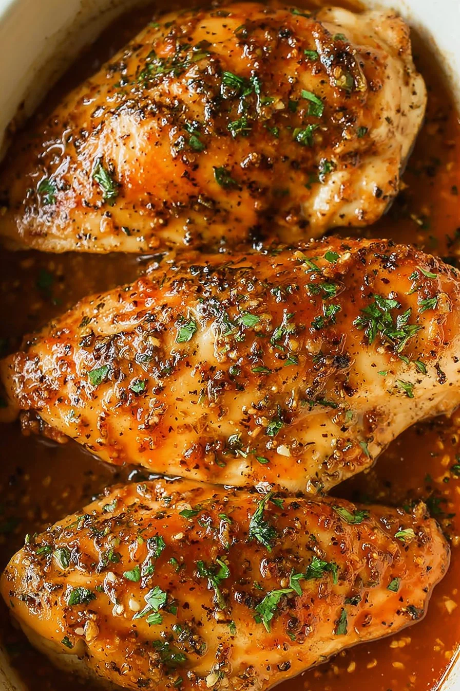 Brown Sugar Garlic Chicken cooking process