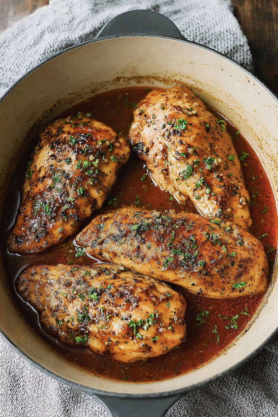 Brown Sugar Garlic Chicken cooking process