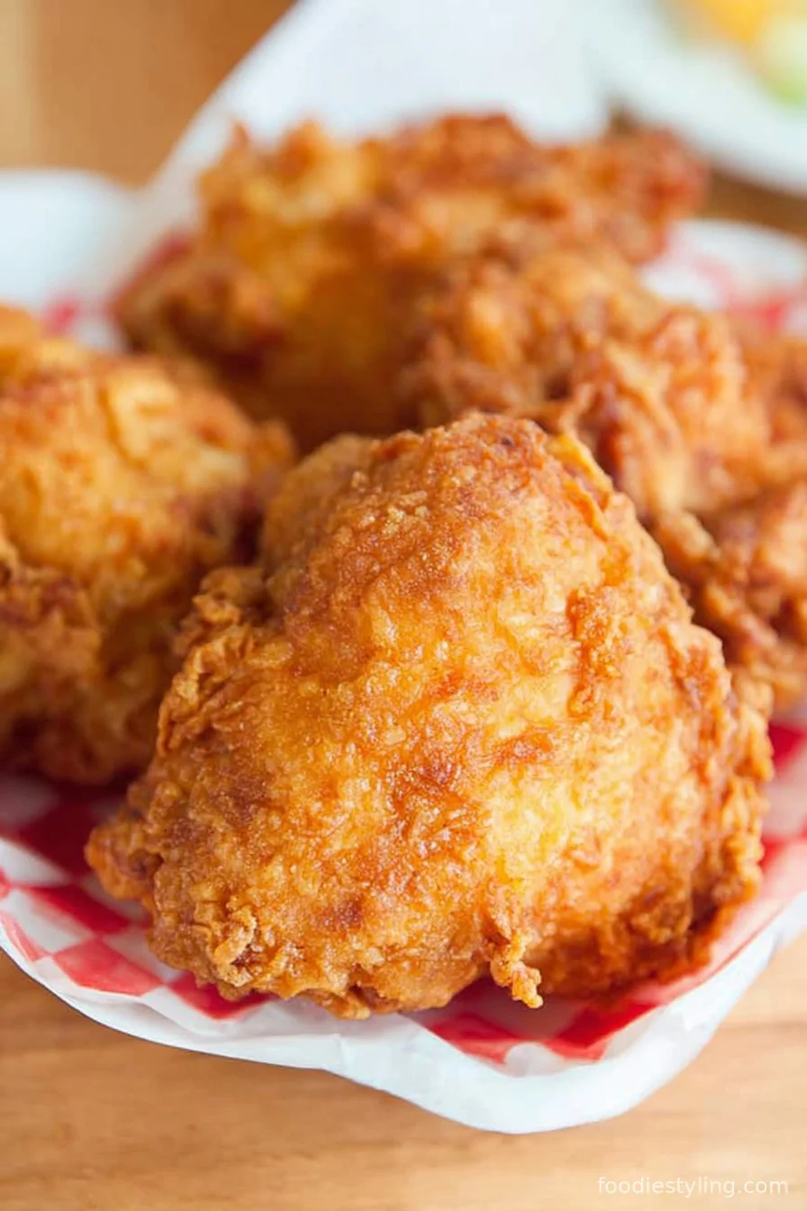 Buttermilk Fried Chicken cooking process