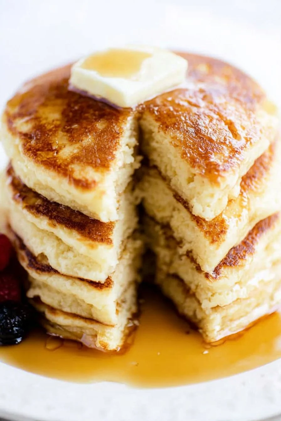 Buttermilk Pancakes cooking process
