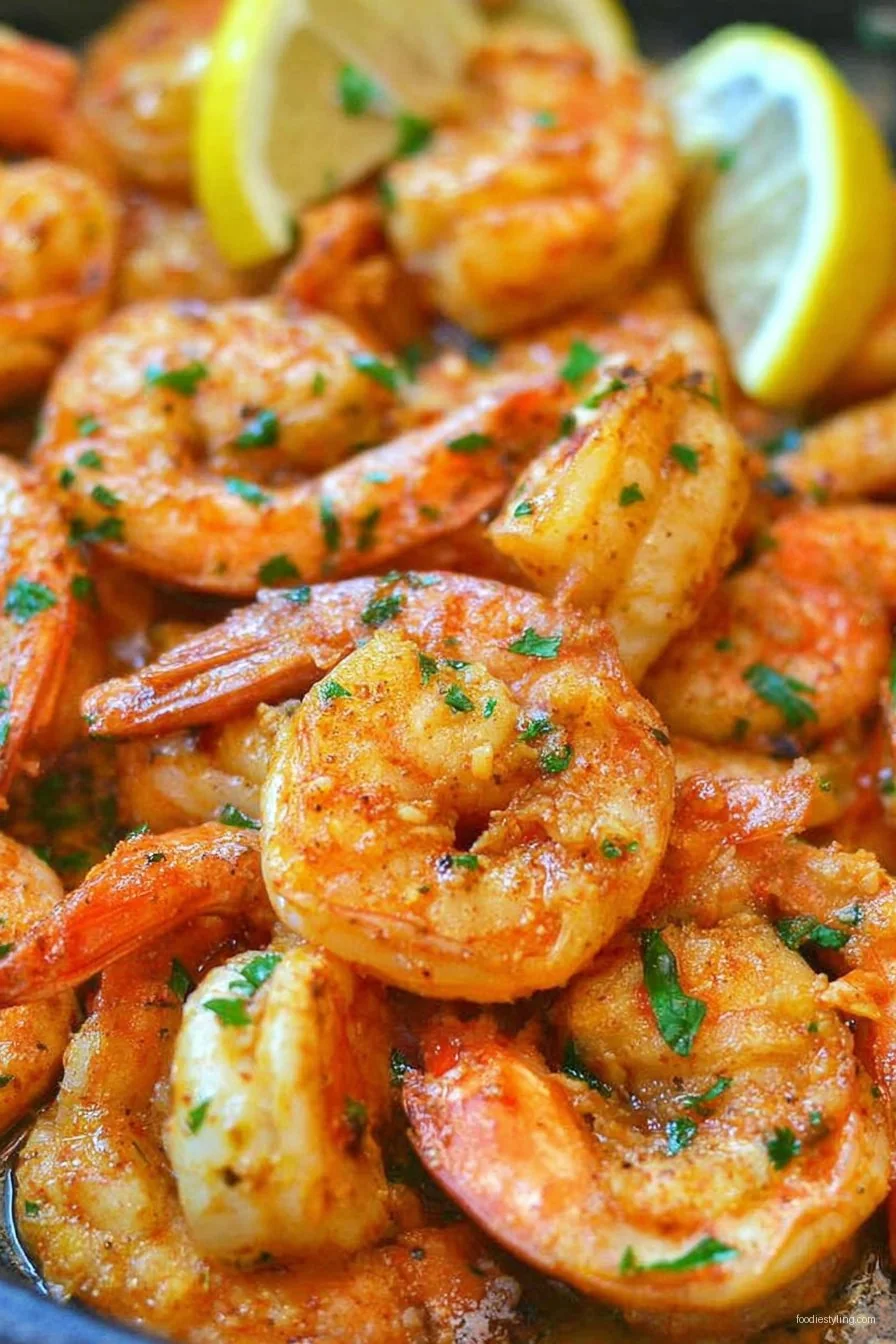 Cajun Shrimp cooking process
