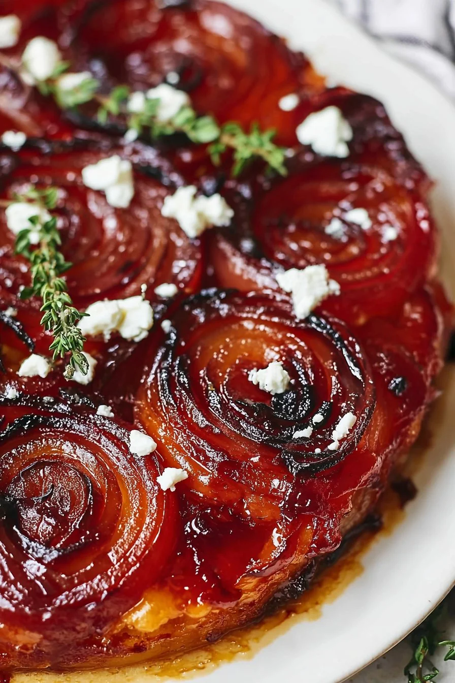 Caramelized Onion Tarte Tatin cooking process