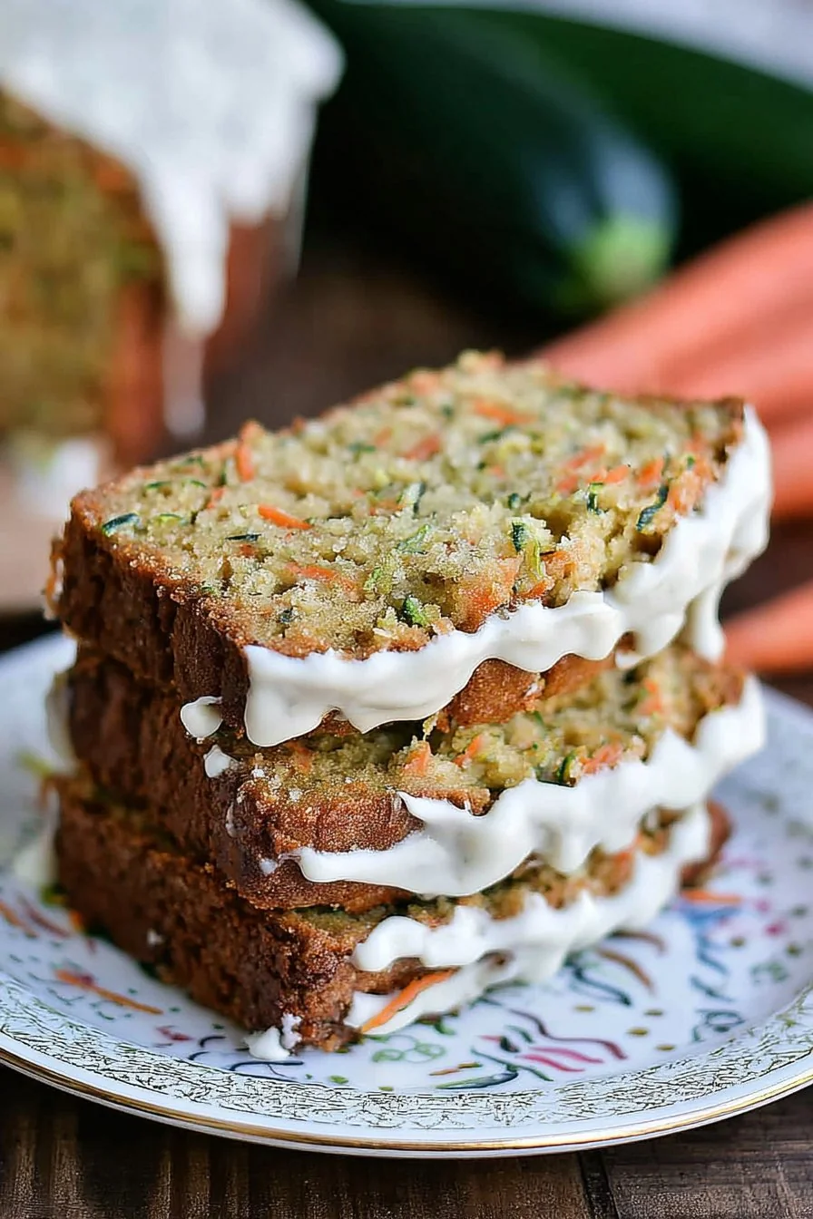 Carrot Apple Zucchini Bread cooking process
