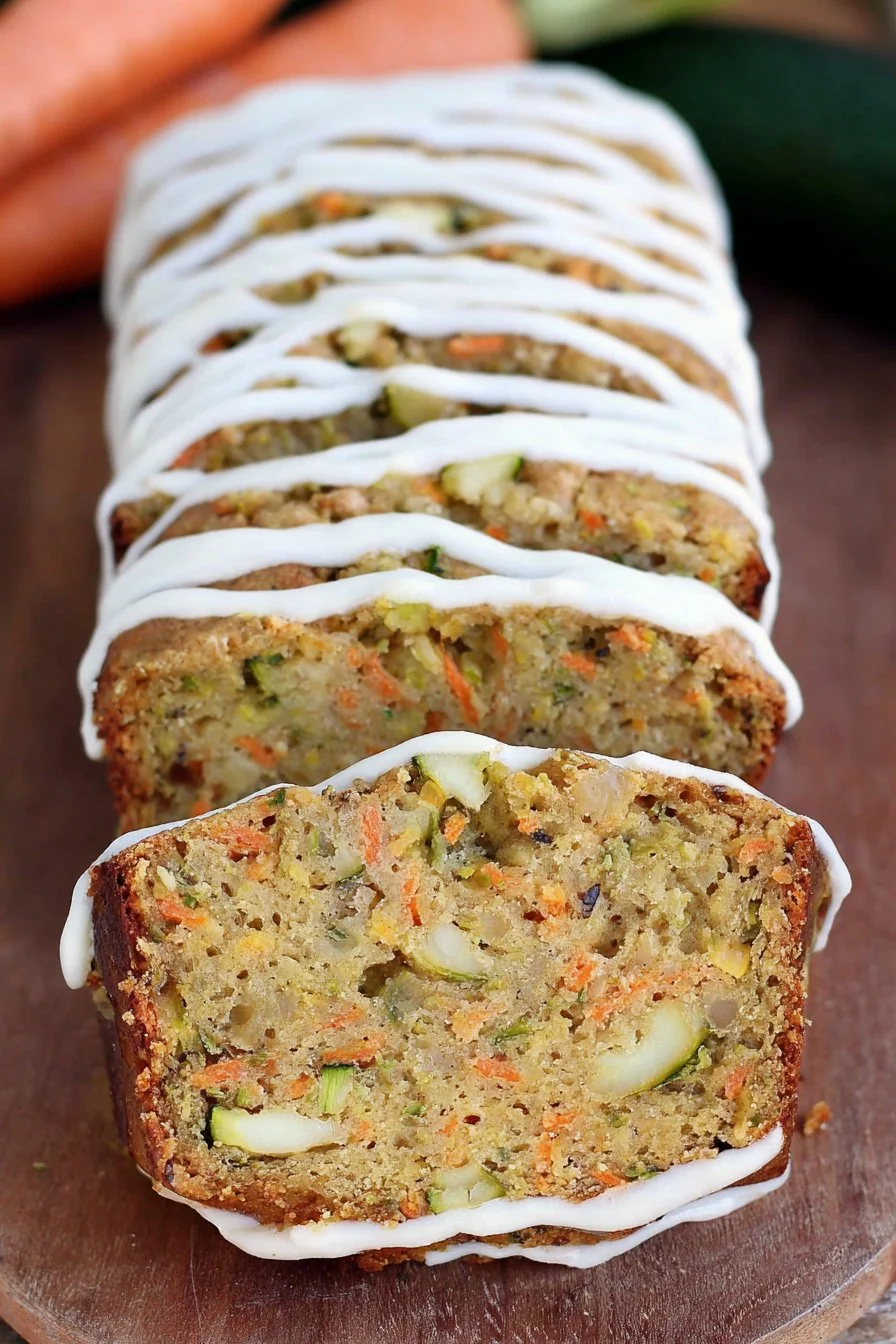 Carrot Apple Zucchini Bread cooking process