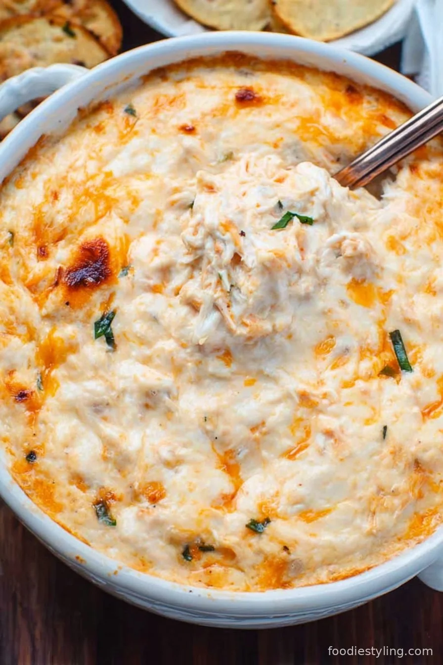 Cheesy Hot Crab Dip cooking process