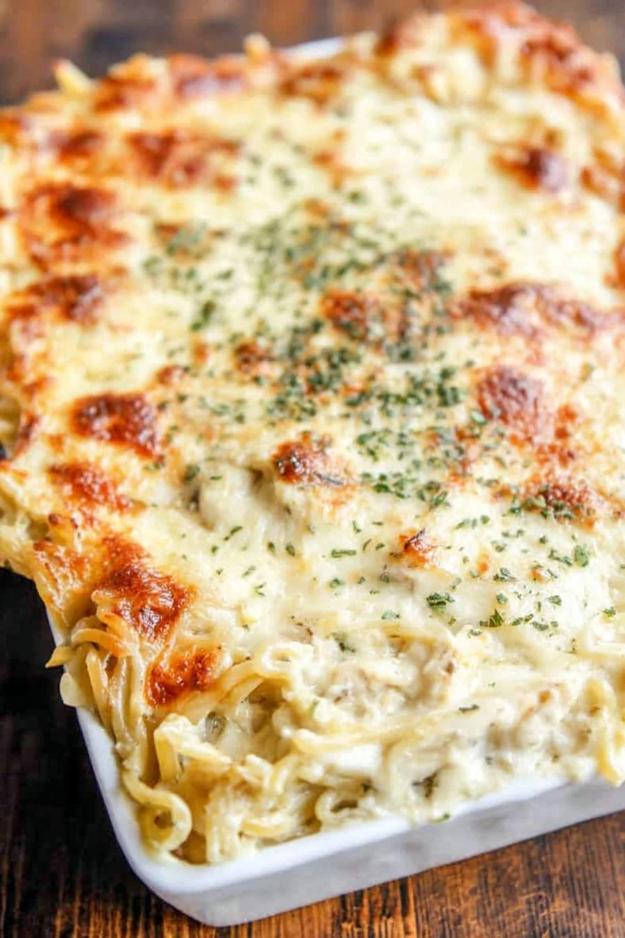 Chicken Tetrazzini cooking process