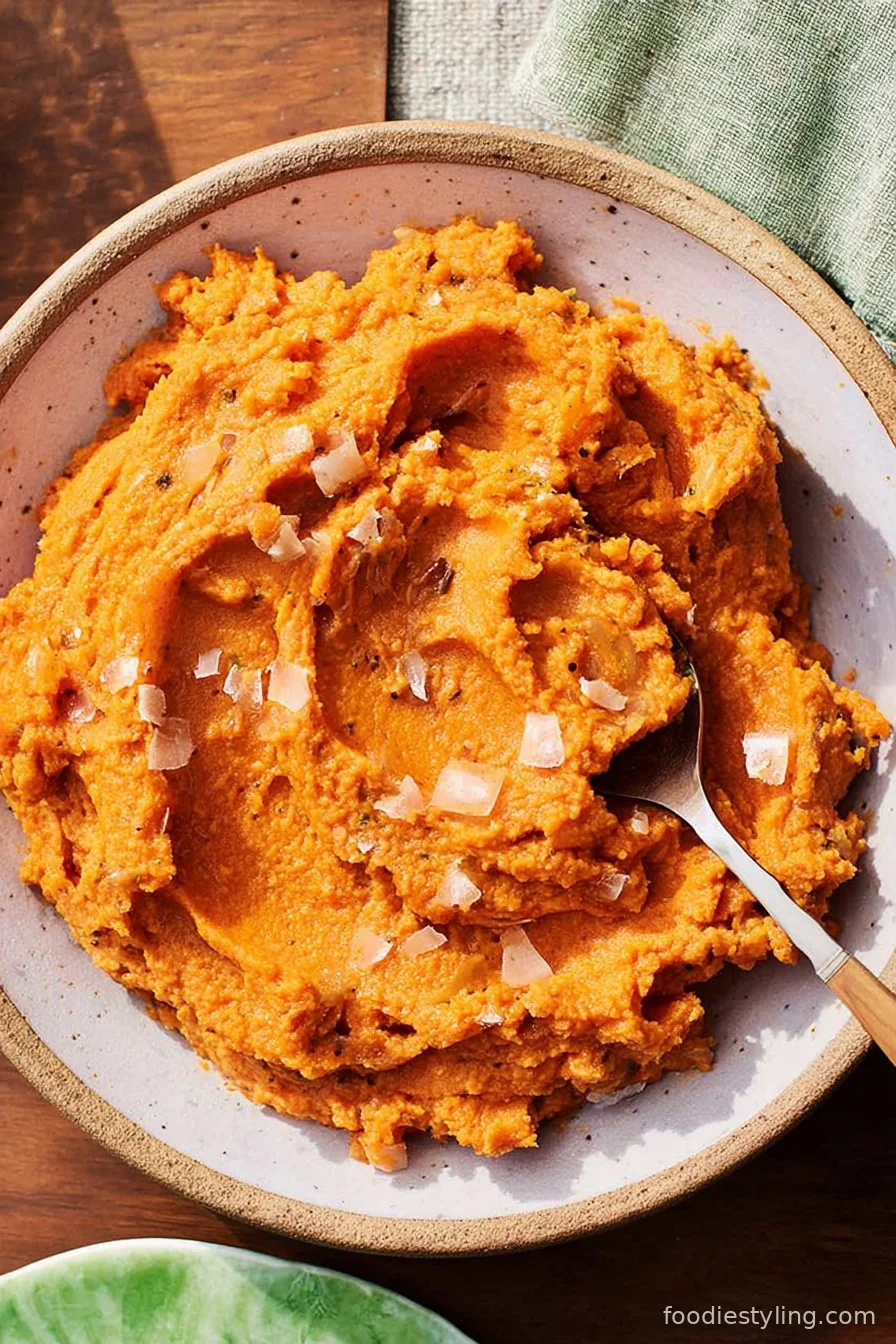 Chipotle Mashed Sweet Potatoes cooking process