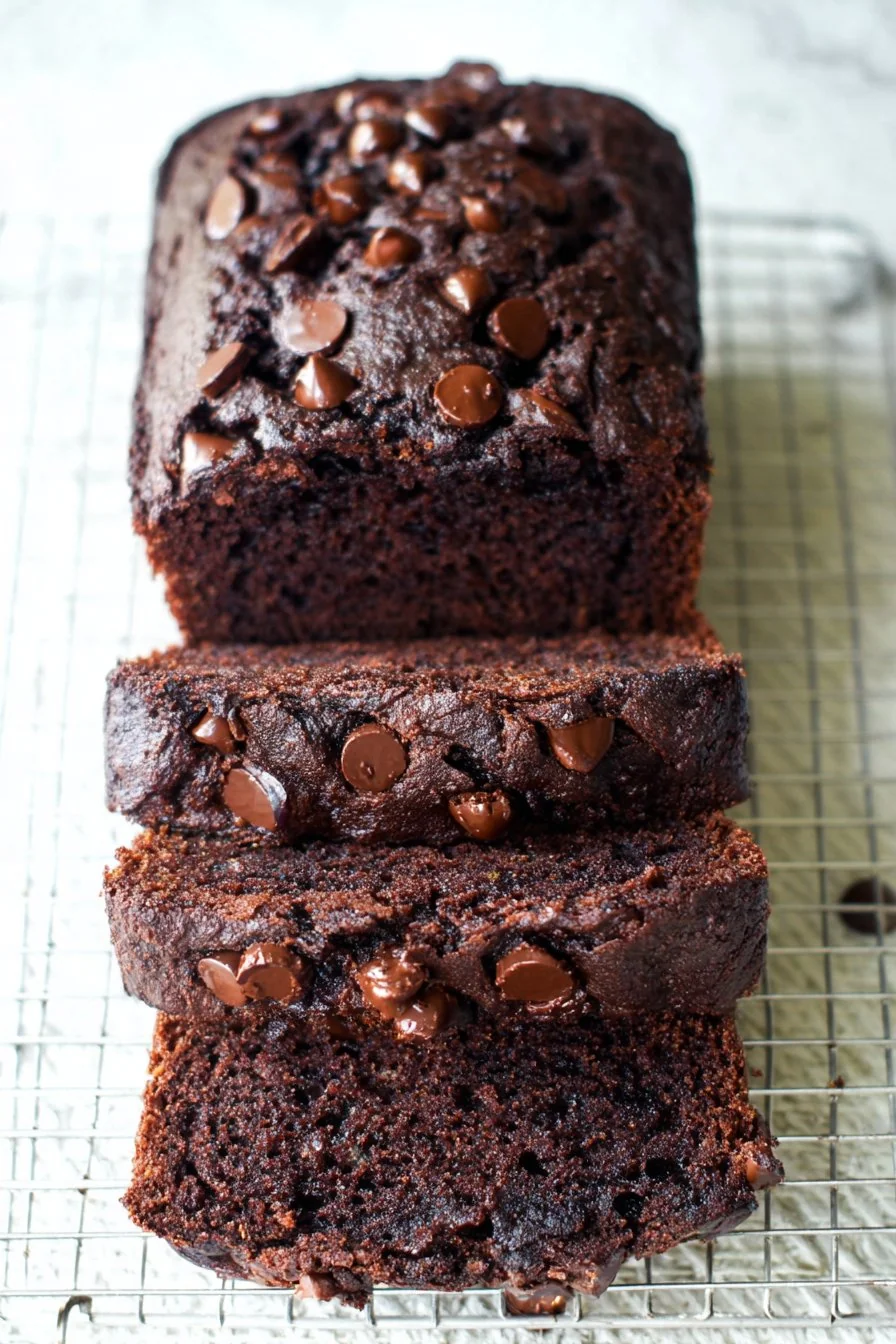 Chocolate Zucchini Bread cooking process
