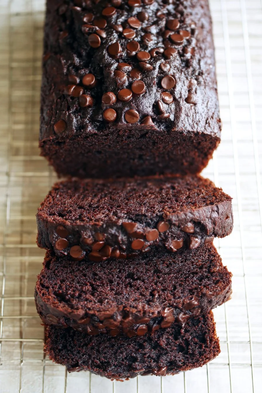 Chocolate Zucchini Bread cooking process