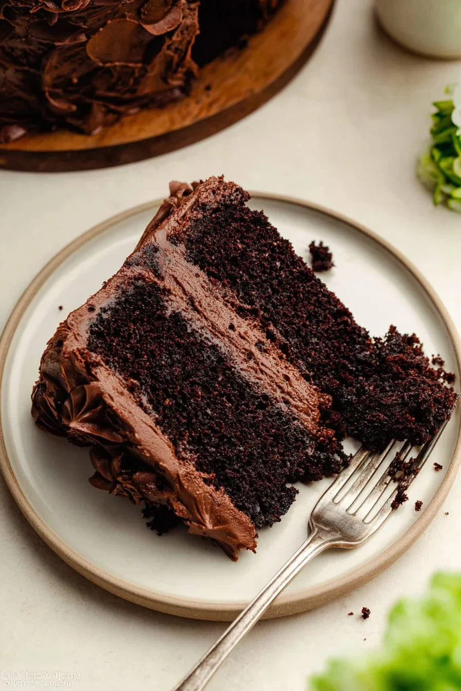 Chocolate Zucchini Cake cooking process