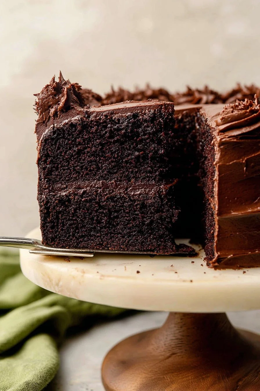 Chocolate Zucchini Cake cooking process