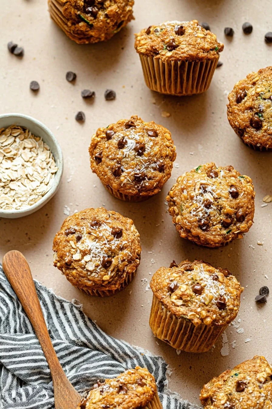 Chunky Monkey Zucchini Banana Muffins cooking process