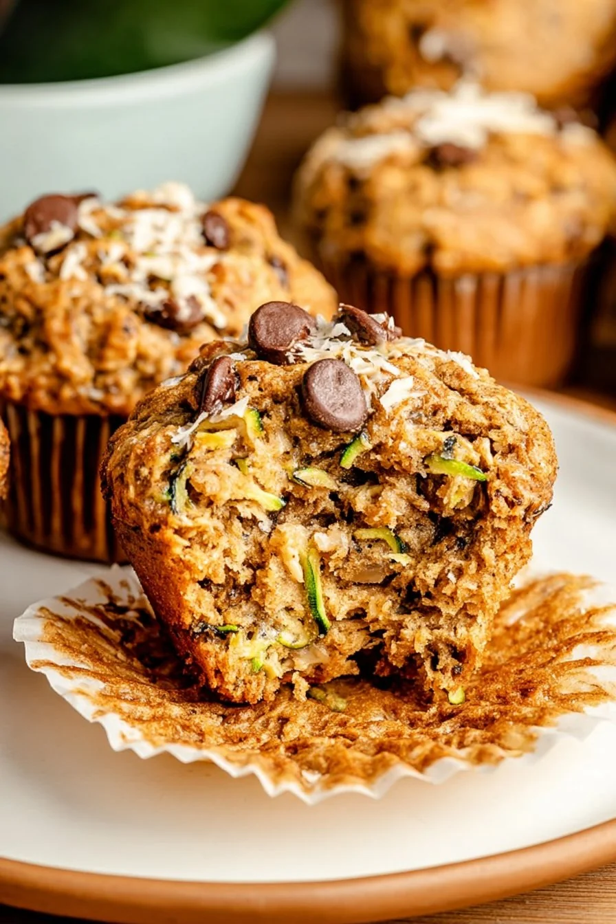 Chunky Monkey Zucchini Banana Muffins cooking process