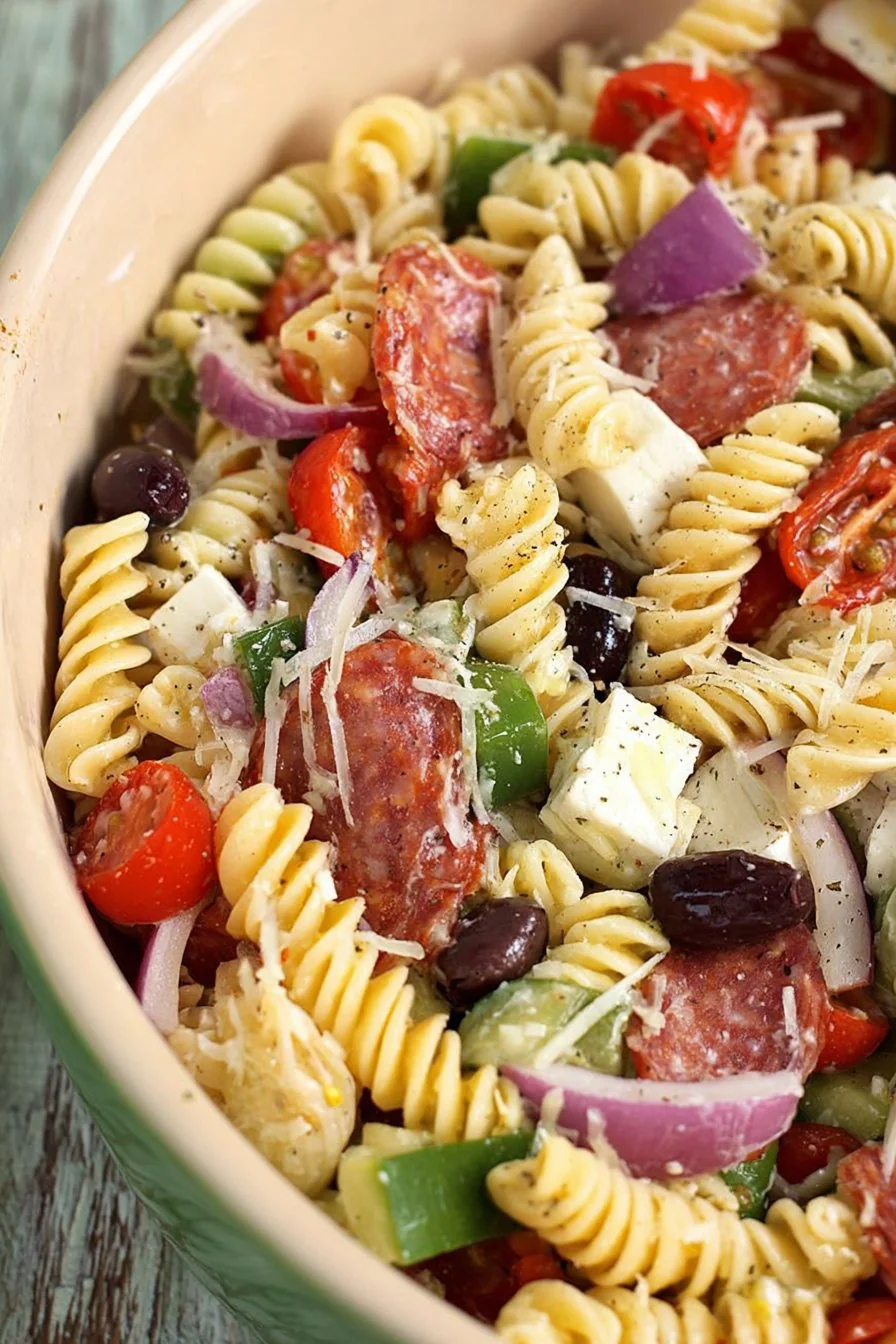 Classic Pasta Salad cooking process