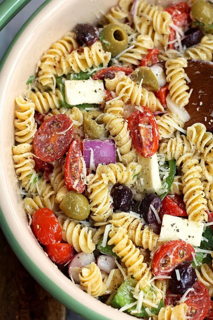 Classic Pasta Salad cooking process