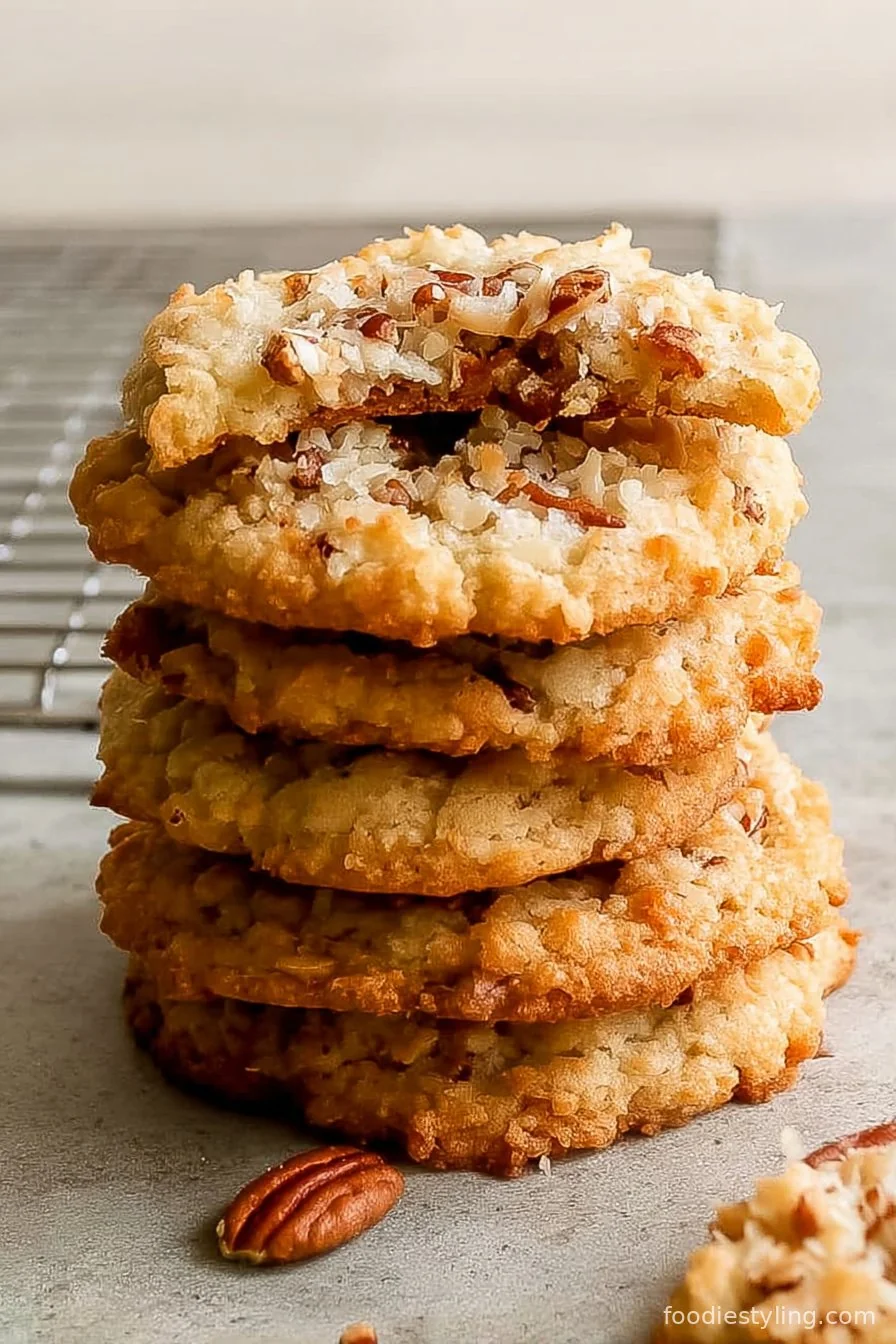 Coconut Pecan Cookies cooking process