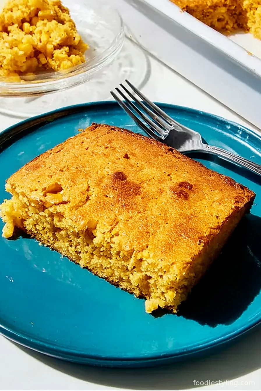 Cornbread Casserole cooking process
