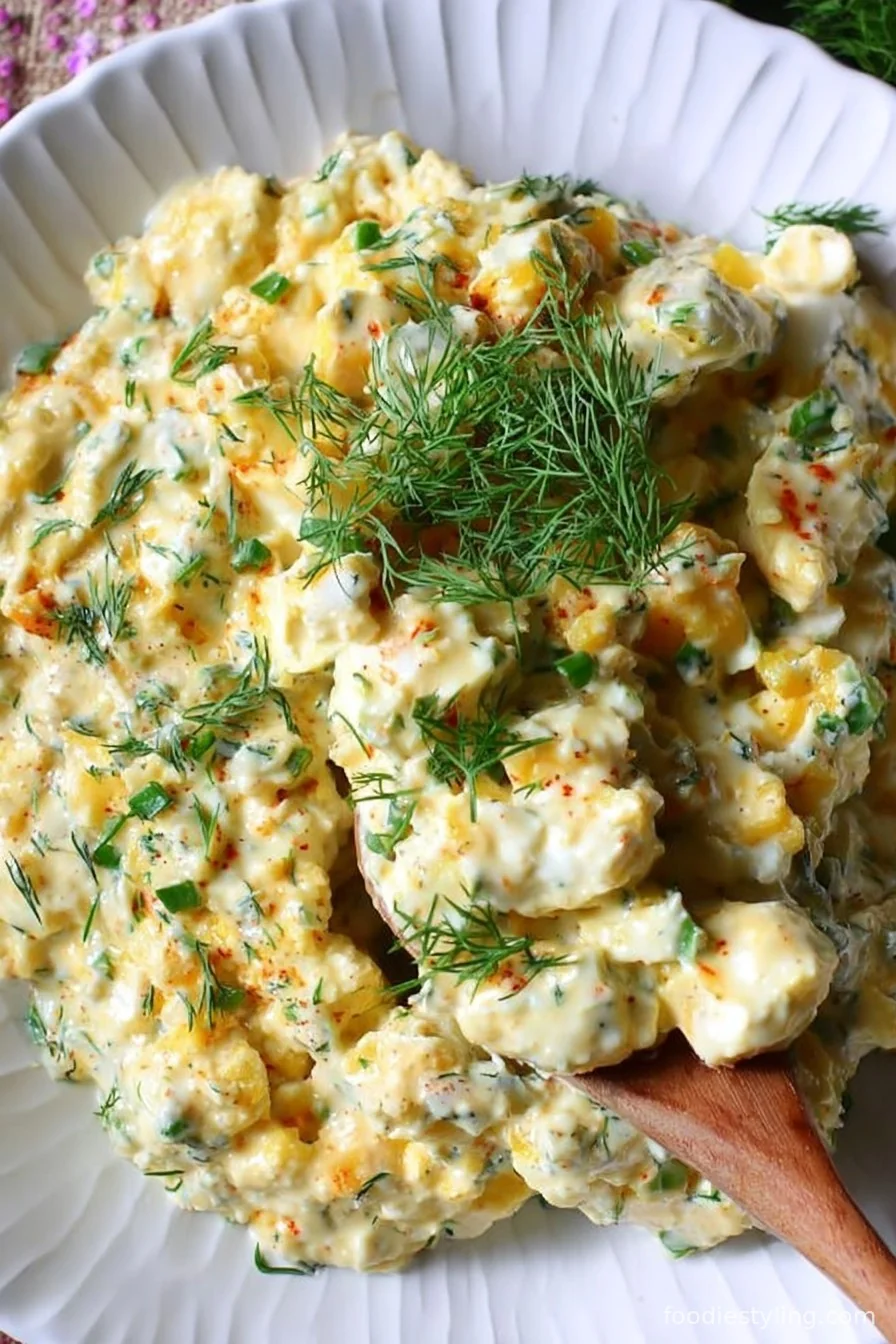 Cottage Cheese Egg Salad cooking process