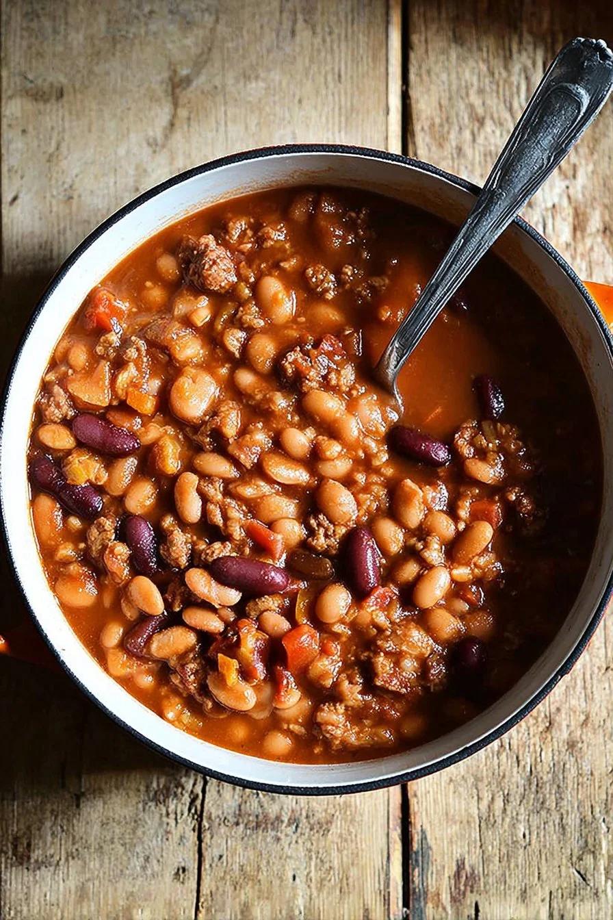 Cowboy Beans cooking process