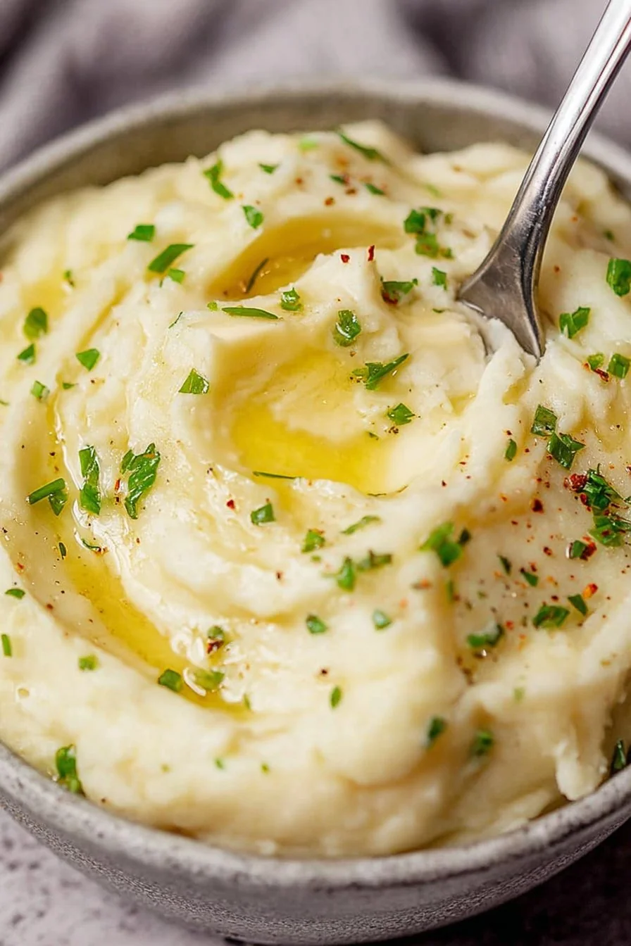 Creamy Boursin Mashed Potatoes cooking process