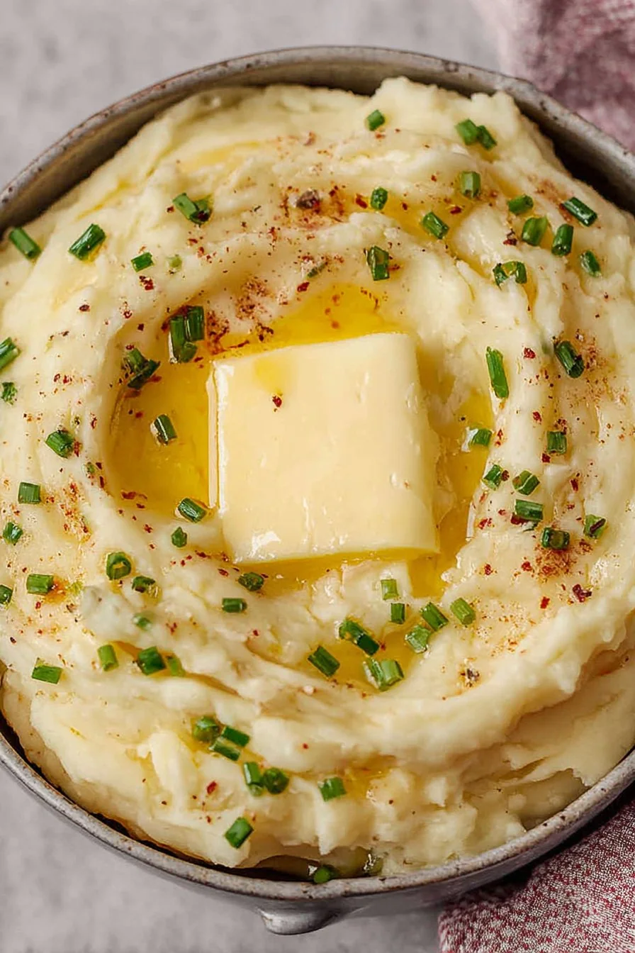 Creamy Boursin Mashed Potatoes cooking process