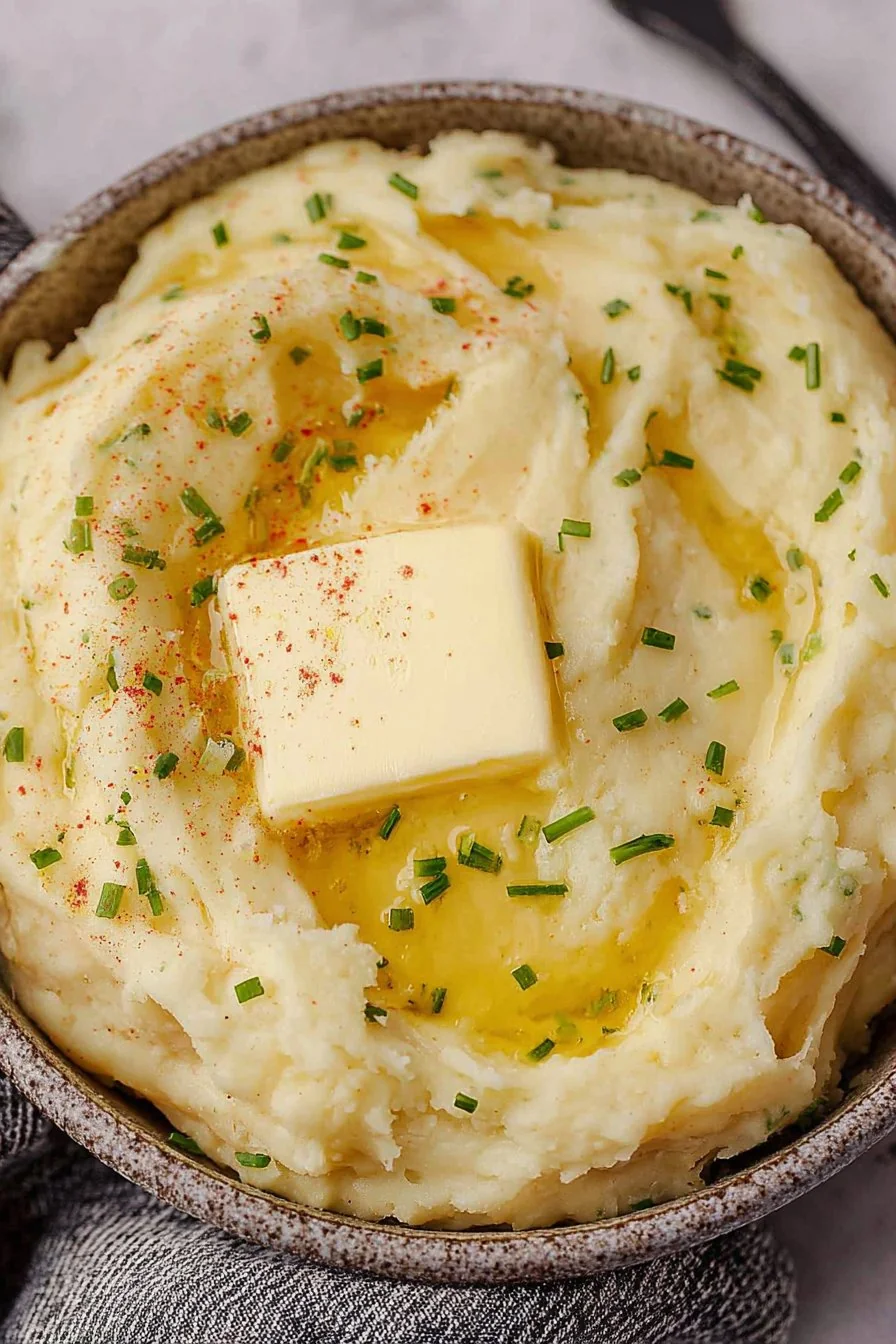 Creamy Boursin Mashed Potatoes cooking process