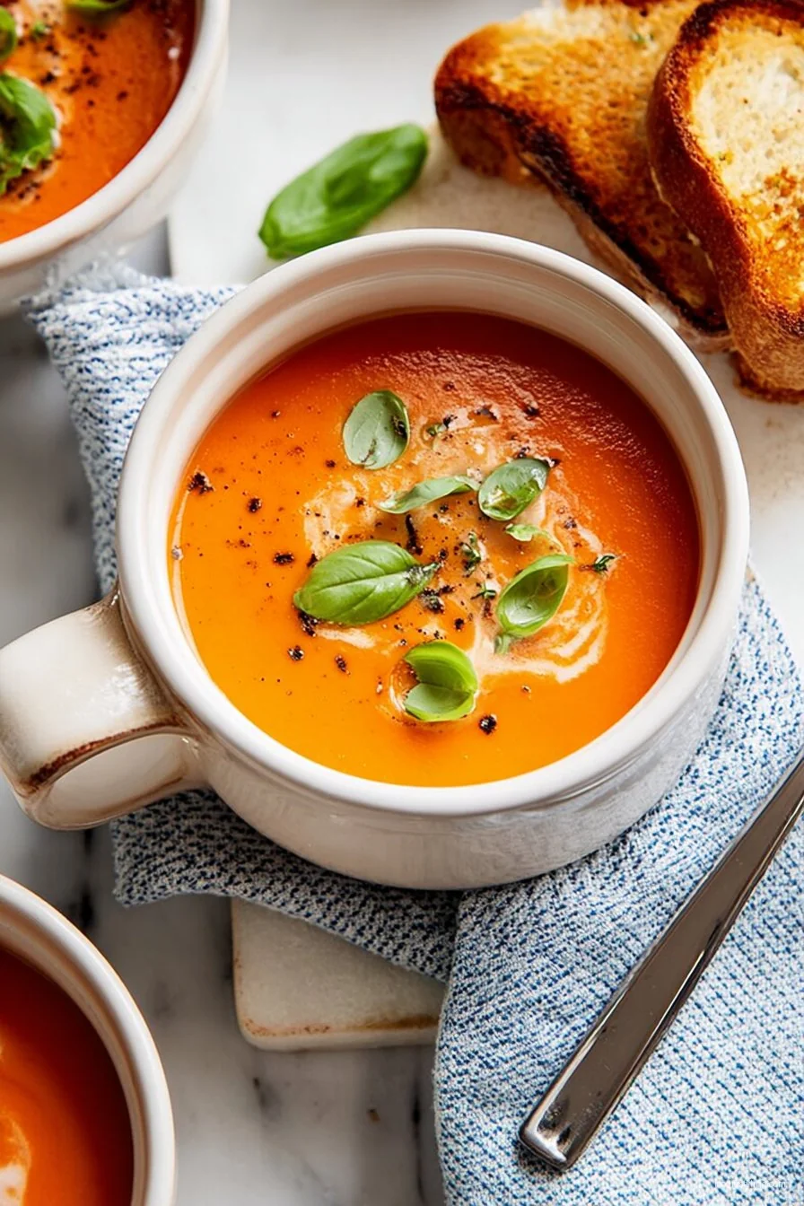 Creamy Tomato Soup cooking process