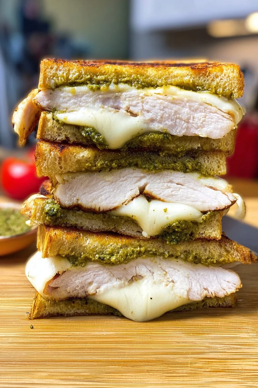 Crispy Grilled Chicken Grilled Cheese Sandwich Recipe cooking process