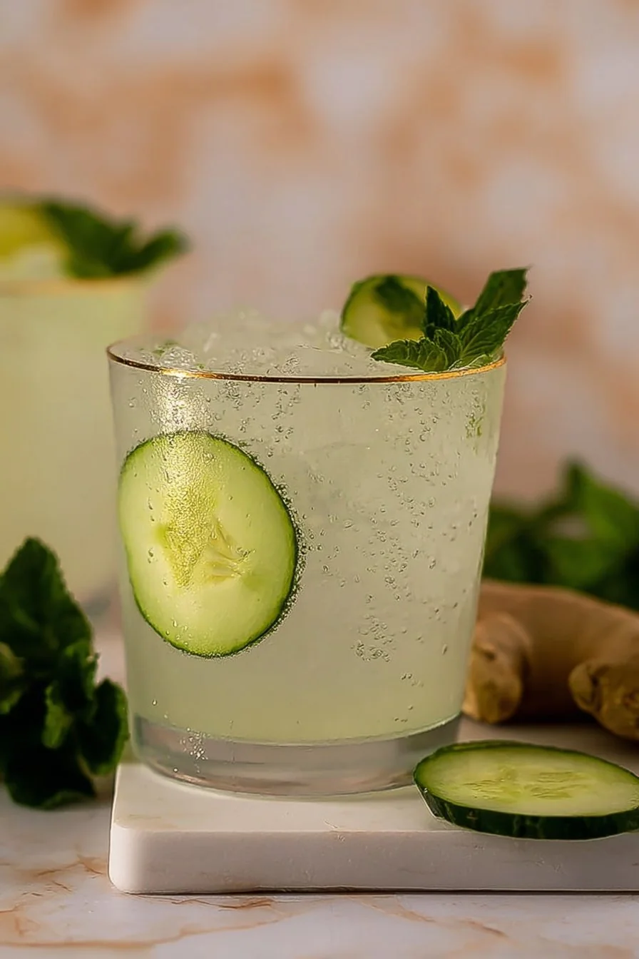 Cucumber Ginger Mocktail cooking process