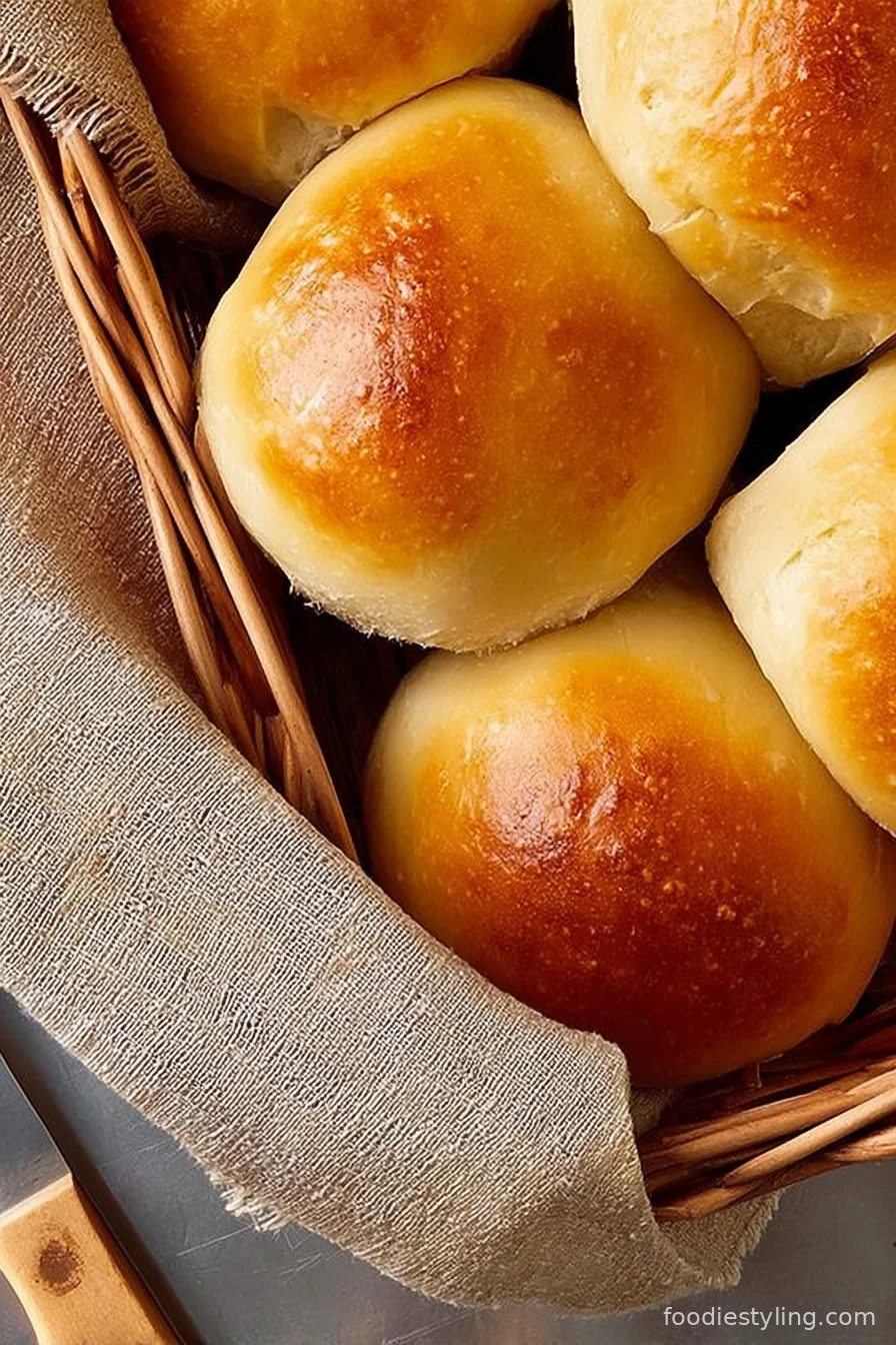 Dinner Rolls cooking process