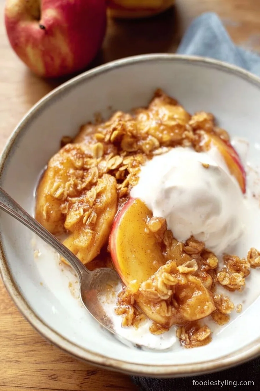 Easy Apple Crisp with Oat Topping cooking process